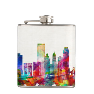 Tulsa Oklahoma Skyline Flachmann