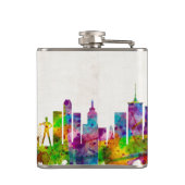 Tulsa Oklahoma Skyline Flachmann (Rückseite)