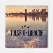 Tulsa Oklahoma Skyline Magnet (Vorne)