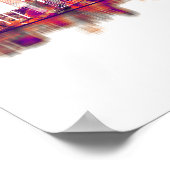 Tulsa Oklahoma Skyline Poster (Ecke)