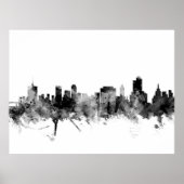 Tulsa Oklahoma Skyline Poster (Vorne)
