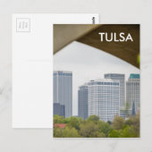 Tulsa Oklahoma Skyline Postkarte (Vorne/Hinten)