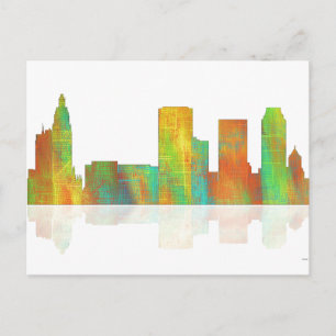 Tulsa Oklahoma Skyline Postkarte