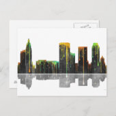 Tulsa Oklahoma Skyline Postkarte (Vorne/Hinten)