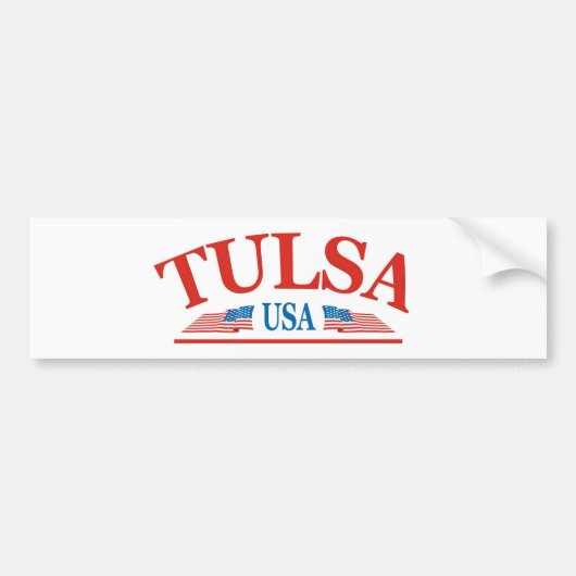Tulsa Oklahoma USA Autoaufkleber (Vorne)