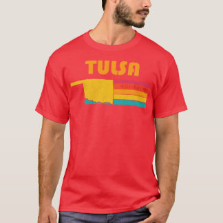 Tulsa Oklahoma Vintag Beunruhigtes Souvenir T-Shirt