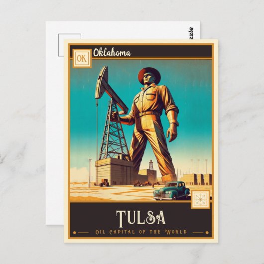Tulsa, Oklahoma | VINTAG Postkarte (Vorne/Hinten)