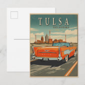 Tulsa Oklahoma Vintage Travel Postkarte (Vorne/Hinten)