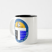 Tulsa, Oklahoma Zweifarbige Tasse (Vorderseite Links)