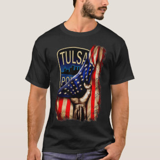 Tulsa Police Department American Flag T-Shirt