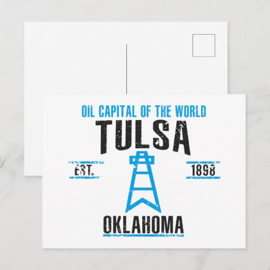 Tulsa Postkarte (Vorne/Hinten)