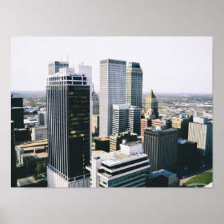Tulsa Skyline Innenstadt Poster