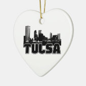 Tulsa-Skyline Keramikornament (Links)