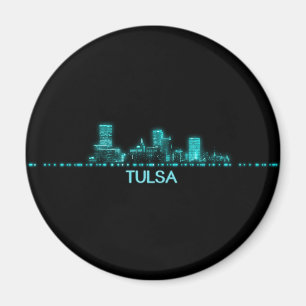 Tulsa Skyline Magnet