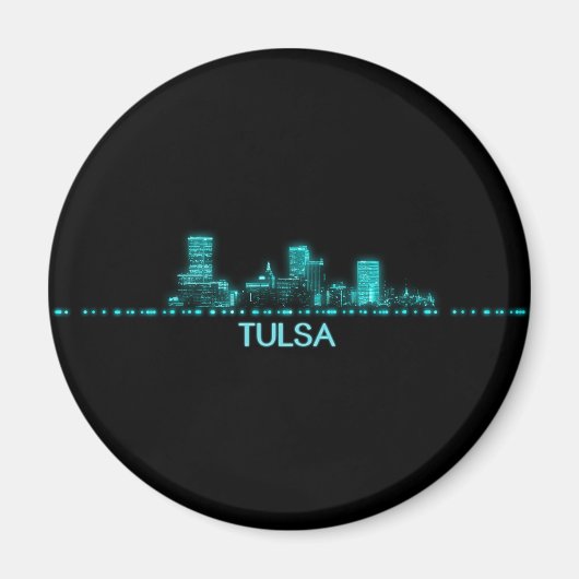 Tulsa Skyline Magnet (Vorne)