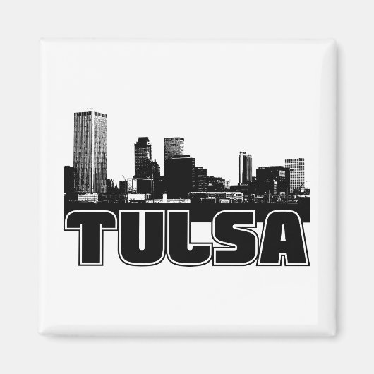 Tulsa Skyline Magnet (Vorne)