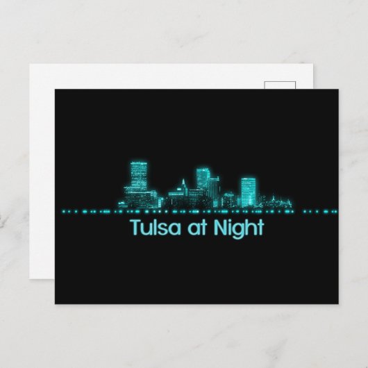 Tulsa Skyline Postkarte (Vorne/Hinten)