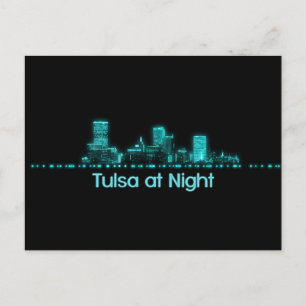 Tulsa Skyline Postkarte