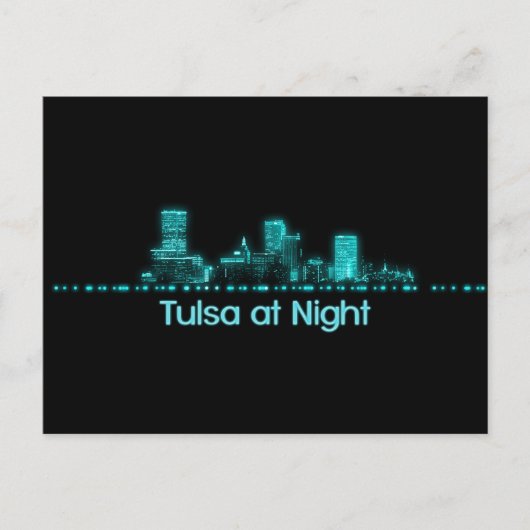 Tulsa Skyline Postkarte (Vorderseite)