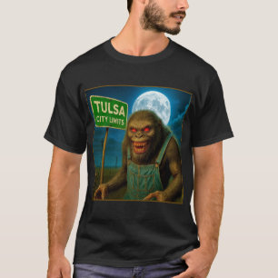 TULSA STADTGEBIET - DER ALPTRAUM HAT EIN GESICHT.  T-Shirt