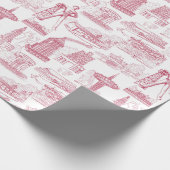 Tulsa Toile Wrapping Paper Roll Geschenkpapier (Ecke)