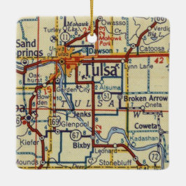 Tulsa Vintag Keramikornament