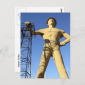 Tulsas goldene Driller-Postkarte Postkarte (Vorne/Hinten)
