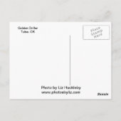 Tulsas goldene Driller-Postkarte Postkarte (Rückseite)