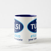 Tulsi 2020 Gabbard Kampagnen-einzigartiges Zweifarbige Tasse (Mittel)
