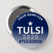 Tulsi 2020 USA Wahlkampagne Politische Wahlen Button (Vorne & Hinten)