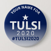 Tulsi 2020 USA Wahlkampagne Politische Wahlen Button (Vorderseite)