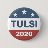 Tulsi Gabbard 2020 für Präsidenten Button (Vorderseite)