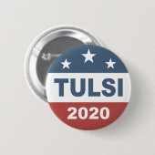 Tulsi Gabbard 2020 für Präsidenten Button (Vorne & Hinten)