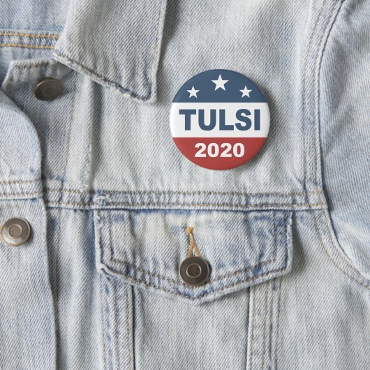 Tulsi Gabbard 2020 für Präsidenten Button (Beispiel)