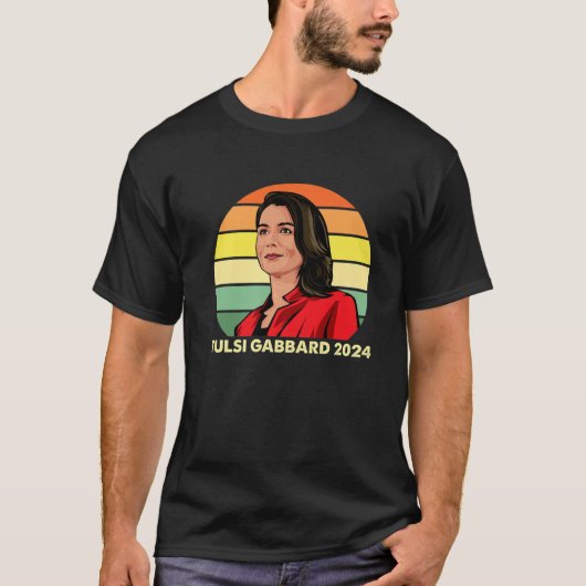 Tulsi Gabbard für den Präsidenten 2024 Patriot Dem T-Shirt (Vorderseite)