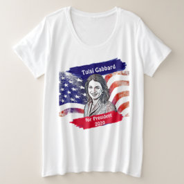 Tulsi Gabbard für die Präsidentschaftswahl 2020 Große Größe T-Shirt