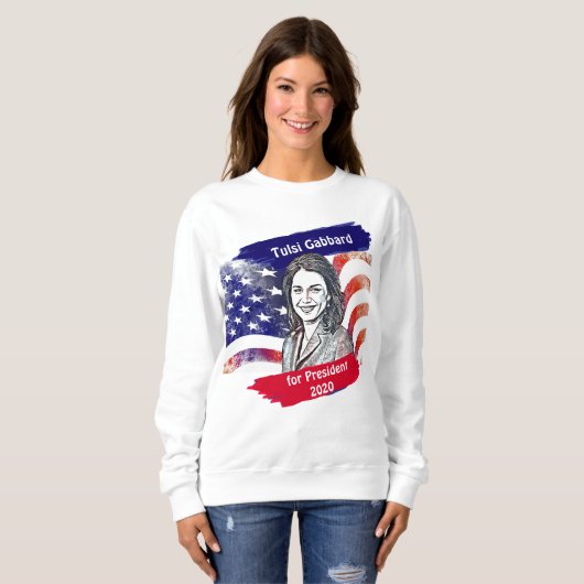 Tulsi Gabbard für die Präsidentschaftswahl 2020 Sweatshirt (Vorne ganz)