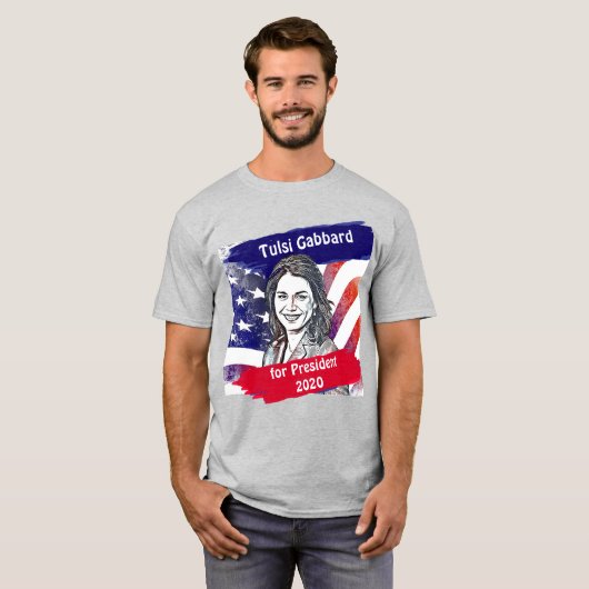 Tulsi Gabbard für die Präsidentschaftswahl 2020 T-Shirt (Vorne ganz)