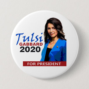 Tulsi Gabbard für Präsidenten 2020 Button