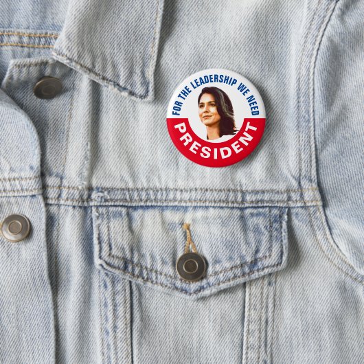 Tulsi Gabbard für Präsidenten Button (Beispiel)