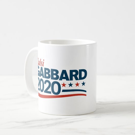Tulsi Gabbard für Präsidenten Kaffeetasse (Vorderseite Links)