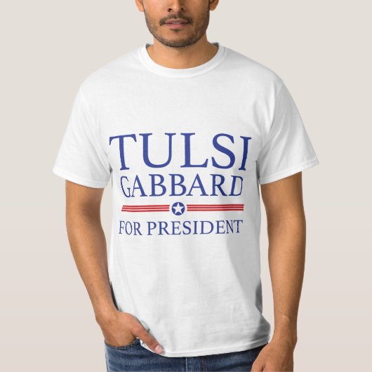 Tulsi Gabbard für Präsidenten T-Shirt (Vorderseite)
