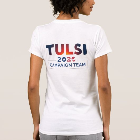 Tulsi Gabbard Wahlkampfteam T-Shirt (Rückseite)