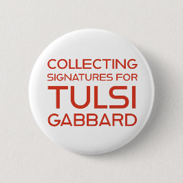 Tulsi sammelt Signaturen Round Button