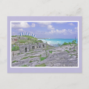 TULUM/ALTE MAYANRUINE/KARIBISCHE MEERESSEE POSTKARTE