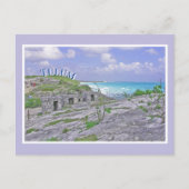 TULUM/ALTE MAYANRUINE/KARIBISCHE MEERESSEE POSTKARTE (Vorderseite)