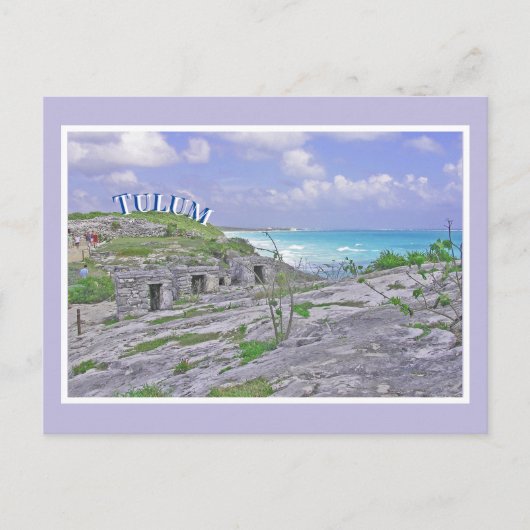 TULUM/ALTE MAYANRUINE/KARIBISCHE MEERESSEE POSTKARTE (Vorderseite)