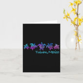 Tulum Beach Design _ Tribal Turtle Geschenk Karte (Gelbe Blume)