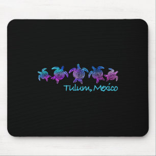 Tulum Beach Design _ Tribal Turtle Geschenk Mousepad