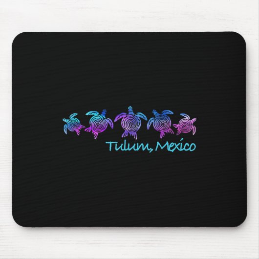 Tulum Beach Design _ Tribal Turtle Geschenk Mousepad (Vorne)